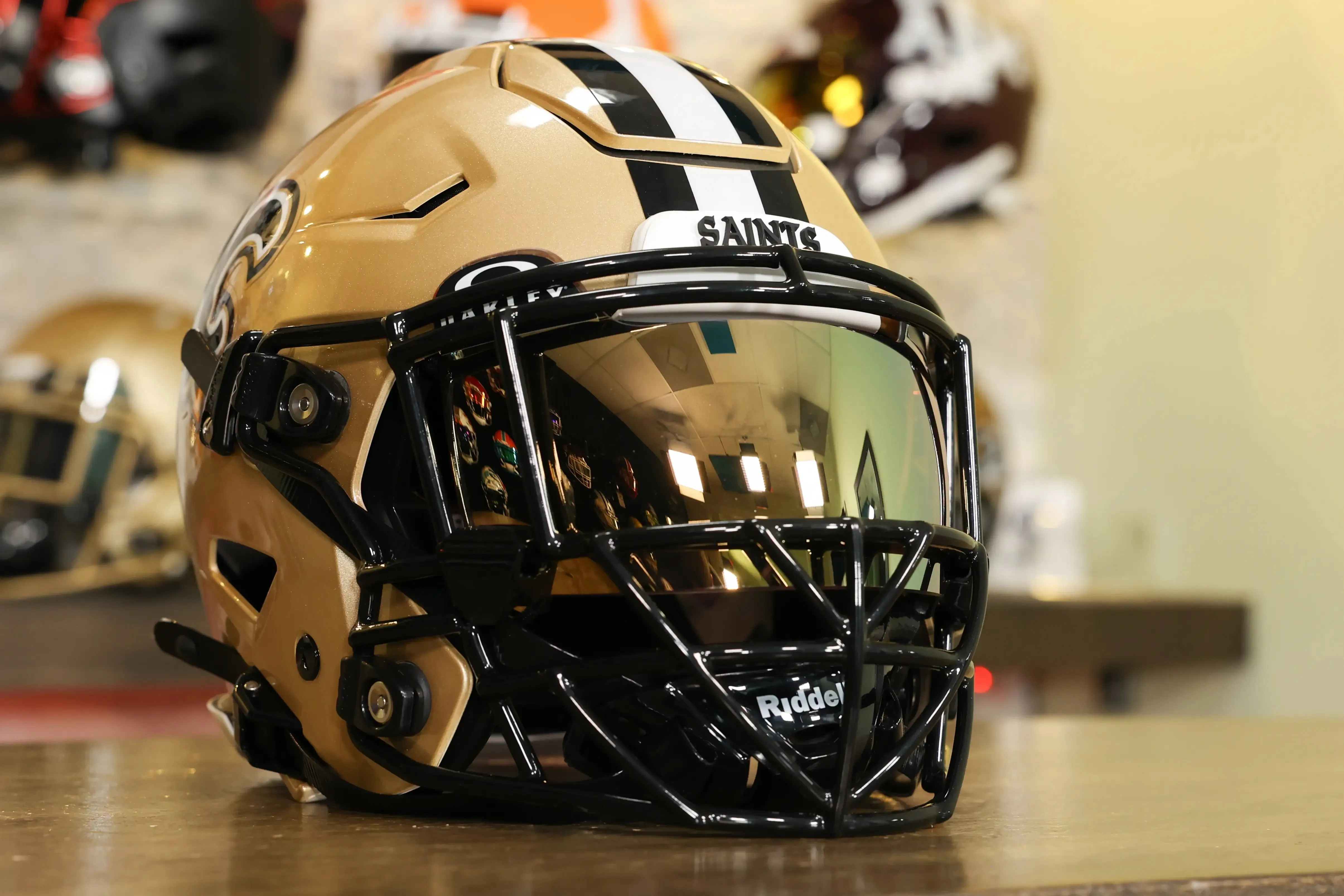 New Orleans Saints Riddell SpeedFlex Helmet - GG Edition 02082