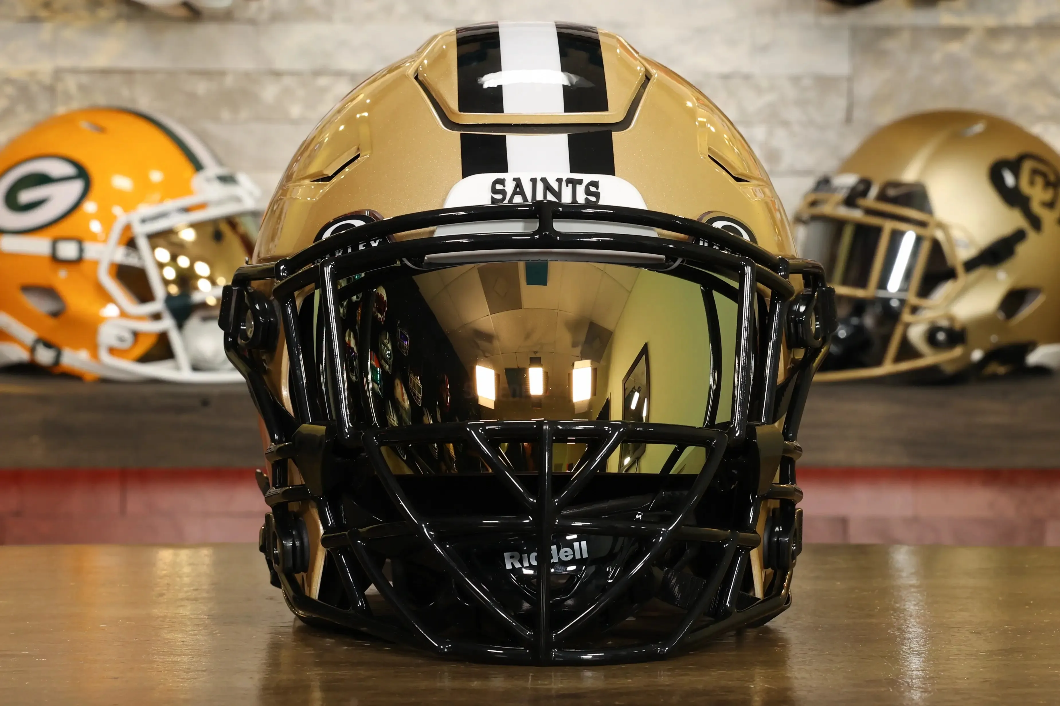 New Orleans Saints Riddell SpeedFlex Helmet - GG Edition 02082