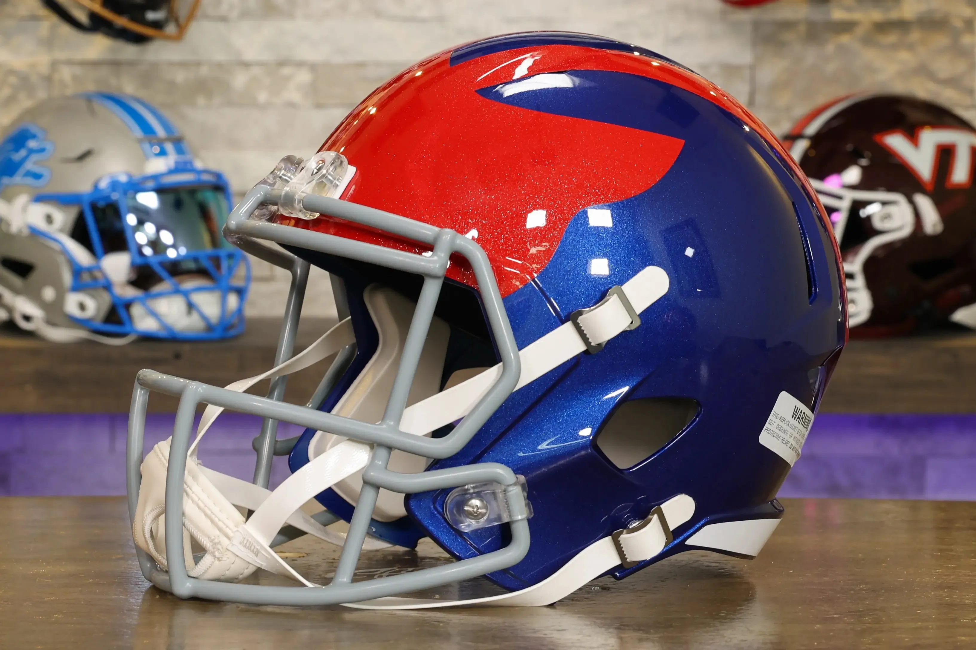 New York Giants Riddell Speed Display Helmet - Century Red Alternate
