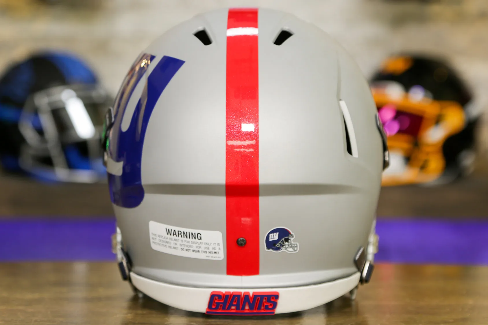 New York Giants Riddell Speed Display Helmet - GG Edition