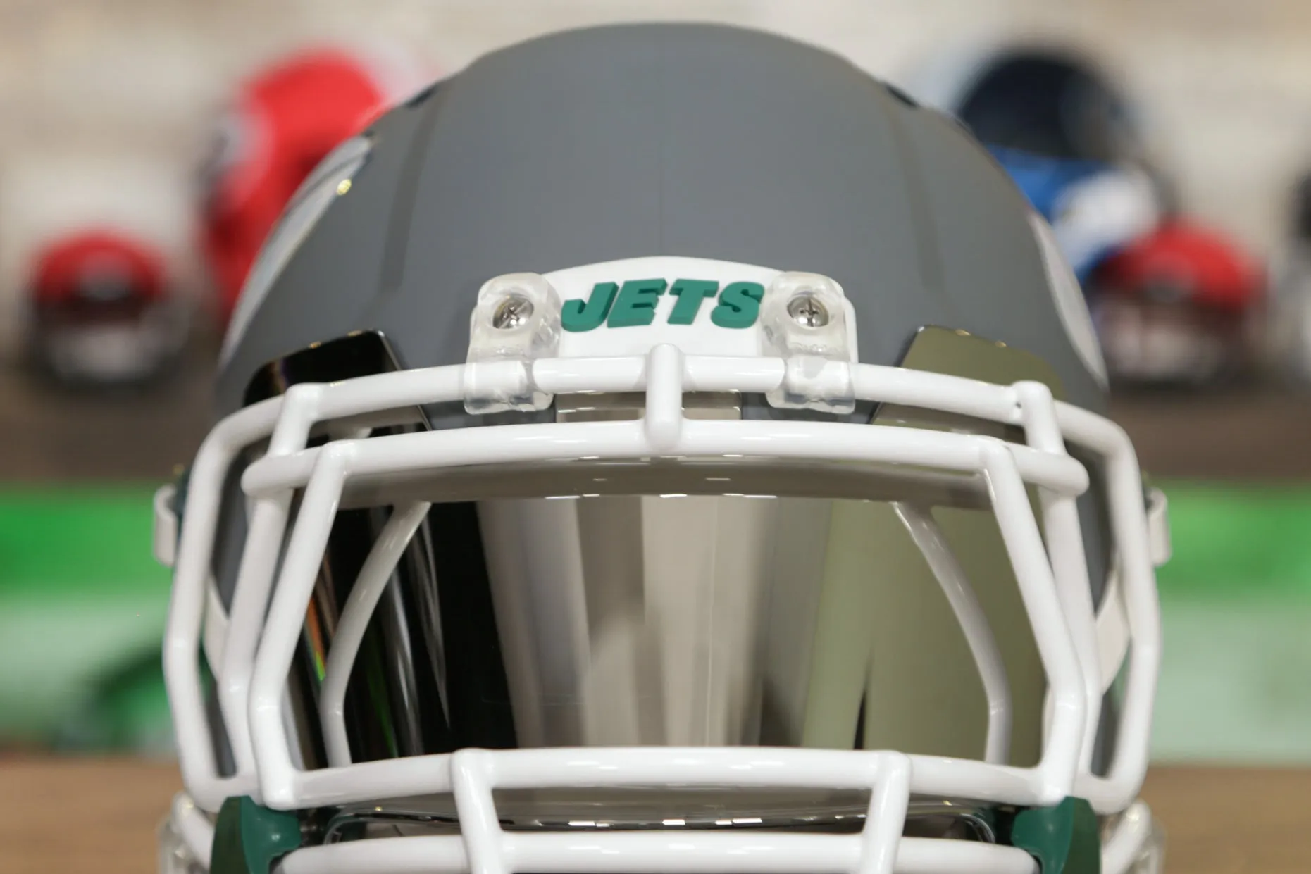 New York Jets Riddell Speed Display Helmet - GG Edition