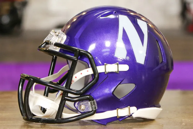 Northwestern Wildcats Riddell Speed Mini Helmet