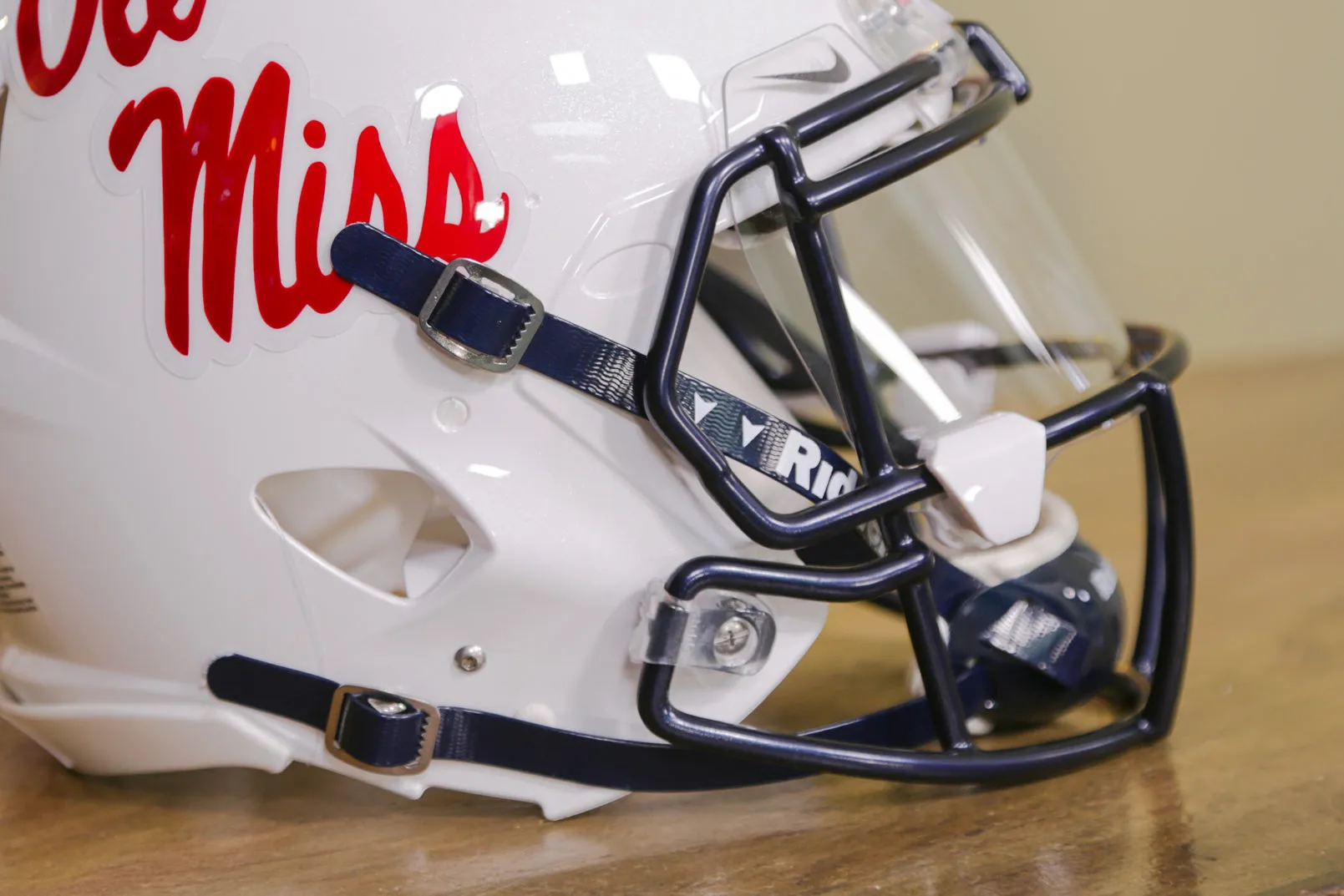 Ole Miss Rebels Riddell Speed Authentic Helmet - GG Edition