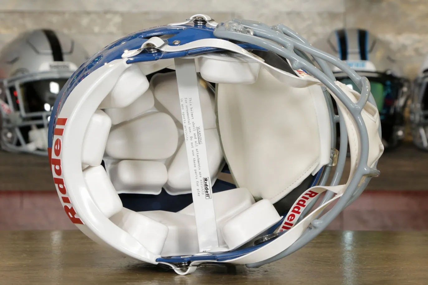 Ole Miss Rebels Riddell Speed Authentic Helmet - Powder Blue