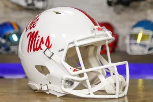 Ole Miss Rebels Riddell Speed Authentic Helmet - White