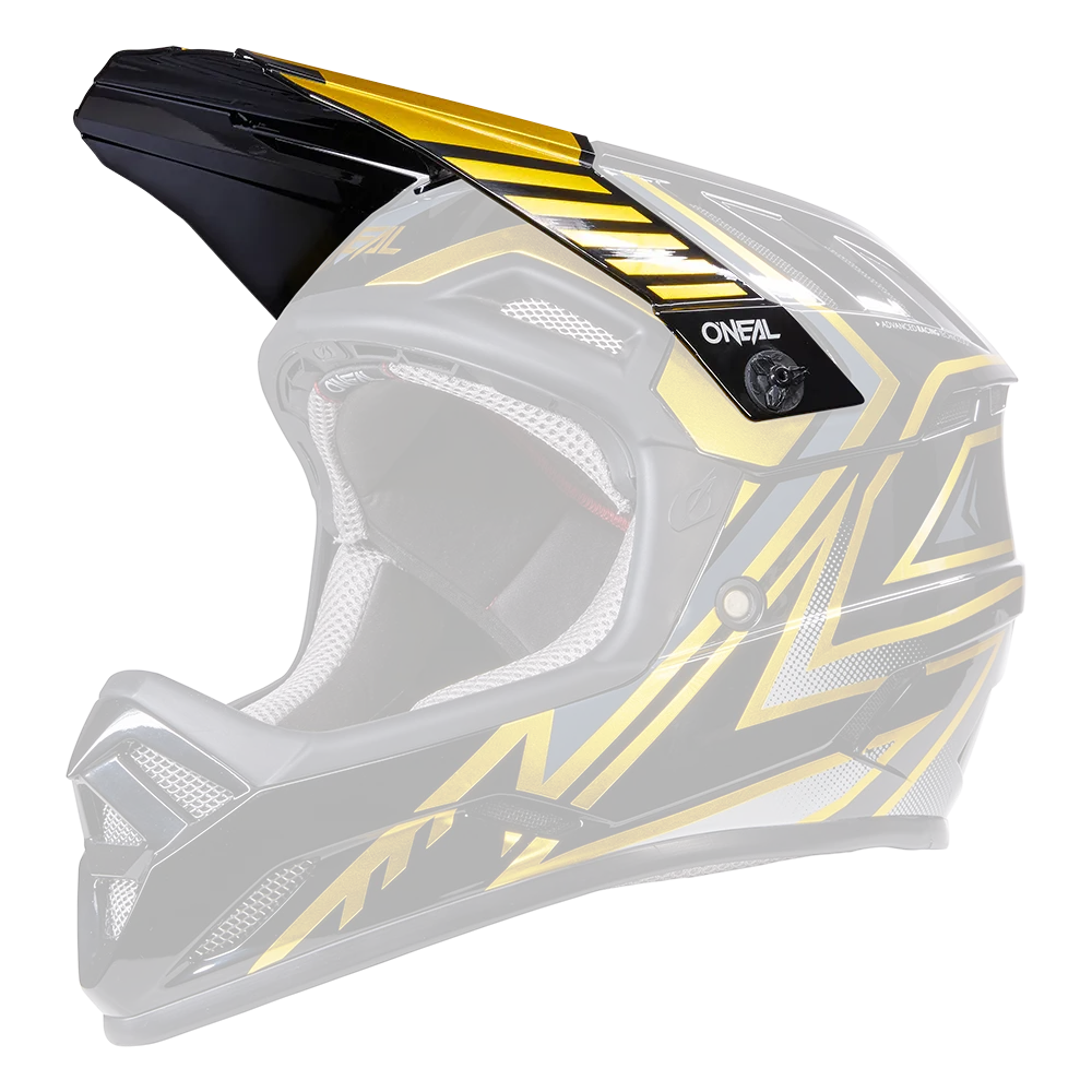 O'Neal Backflip Replacement Visor - Knox - Black-Gold