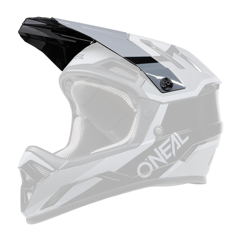 O'Neal Backflip Replacement Visor - Strike - Black-Gray