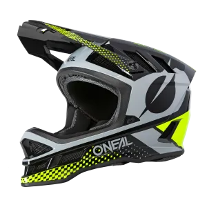 O'Neal Blade Polyacrylite Full Face Helmet - Ace - Neon Yellow-Gray