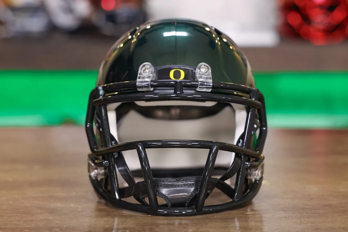 Oregon Ducks Riddell Speed Mini Helmet - Titanium Thunder