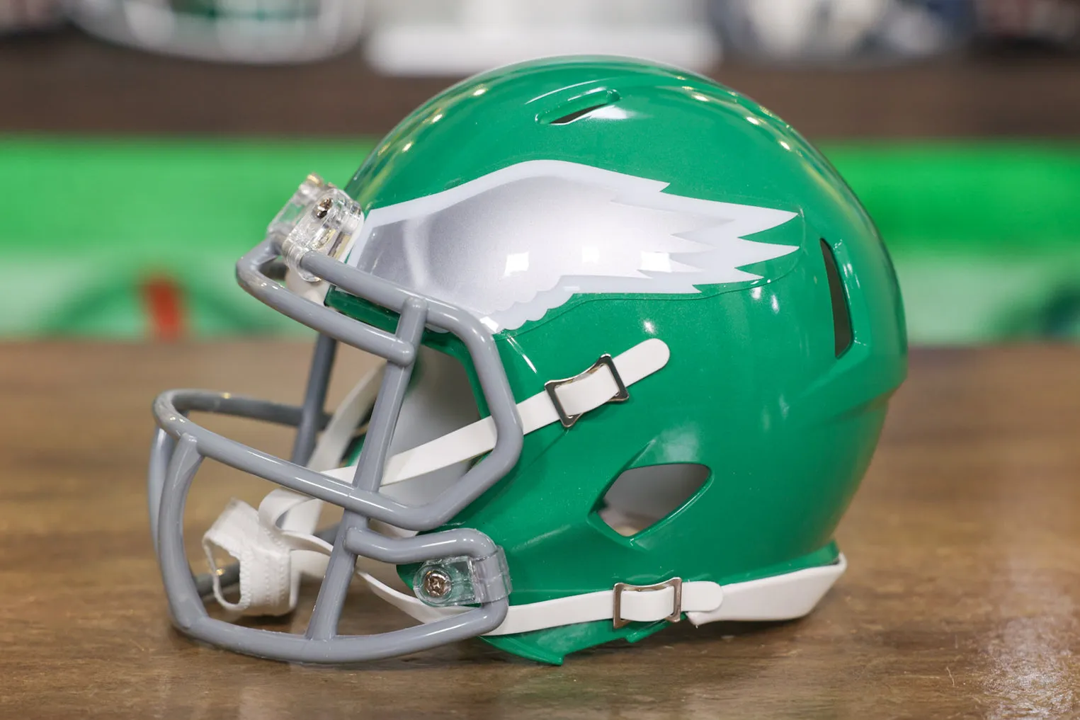 Philadelphia Eagles Riddell Speed Mini Helmet - Kelly Green Alternate