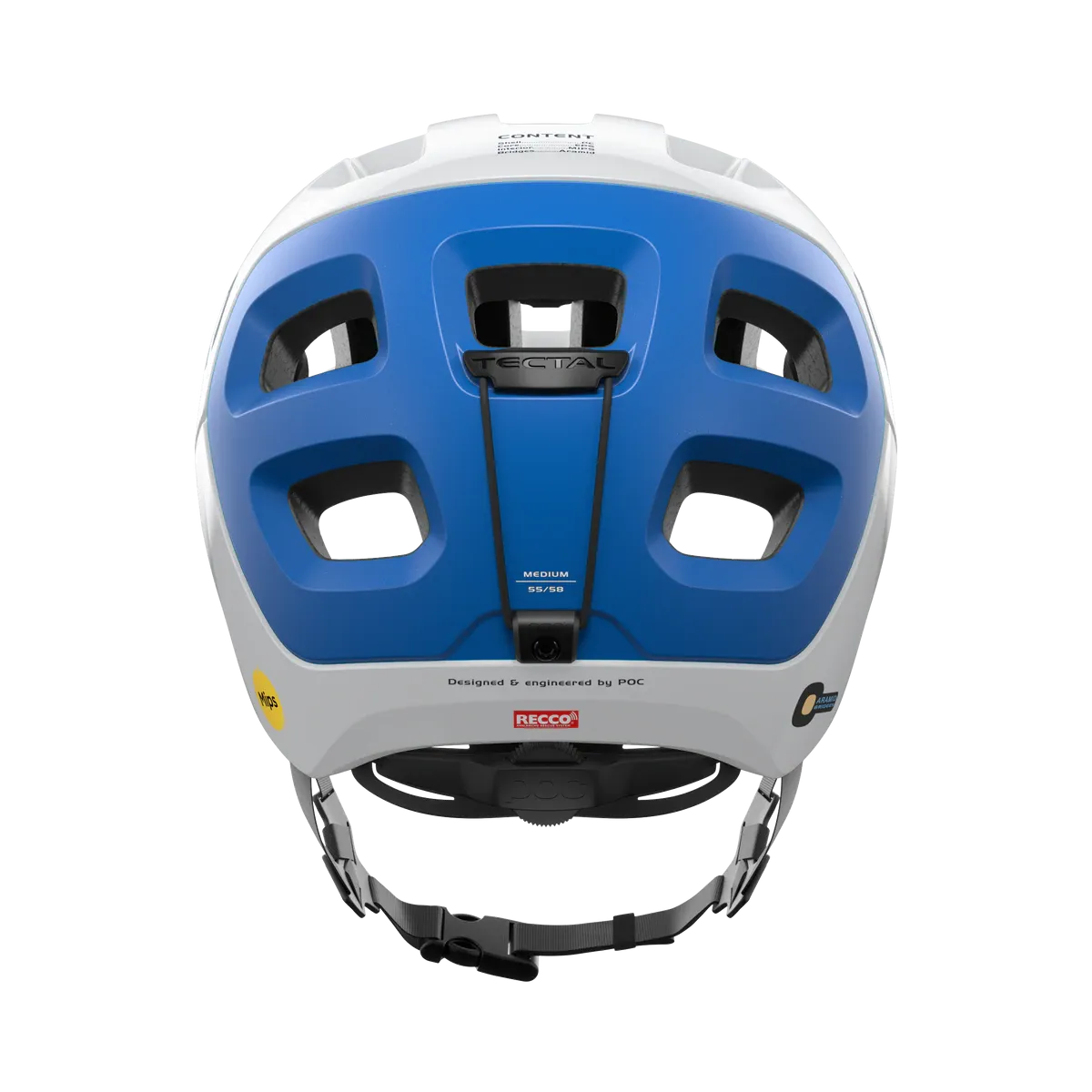 POC Tectal Race MIPS MTB Helmet - Hydrogen White-Opal Blue Metallic-Matt