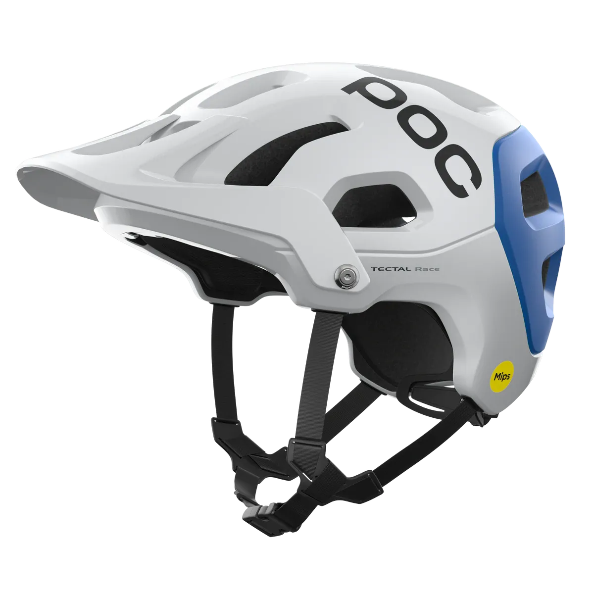 POC Tectal Race MIPS MTB Helmet - Hydrogen White-Opal Blue Metallic-Matt