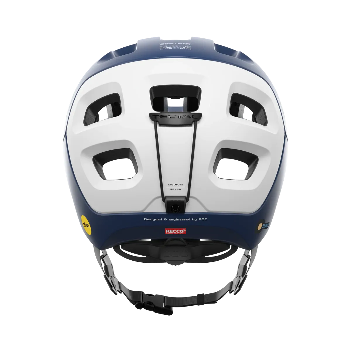 POC Tectal Race MIPS MTB Helmet - Lead Blue-Hydrogen White Matt