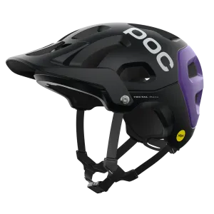 POC Tectal Race MIPS MTB Helmet - Uranium Black-Sapphire Purple Metallic-Matt