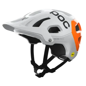 POC Tectal Race MIPS NFC MTB Helmet - Hydrogen White-Fluorescent Orange Avip