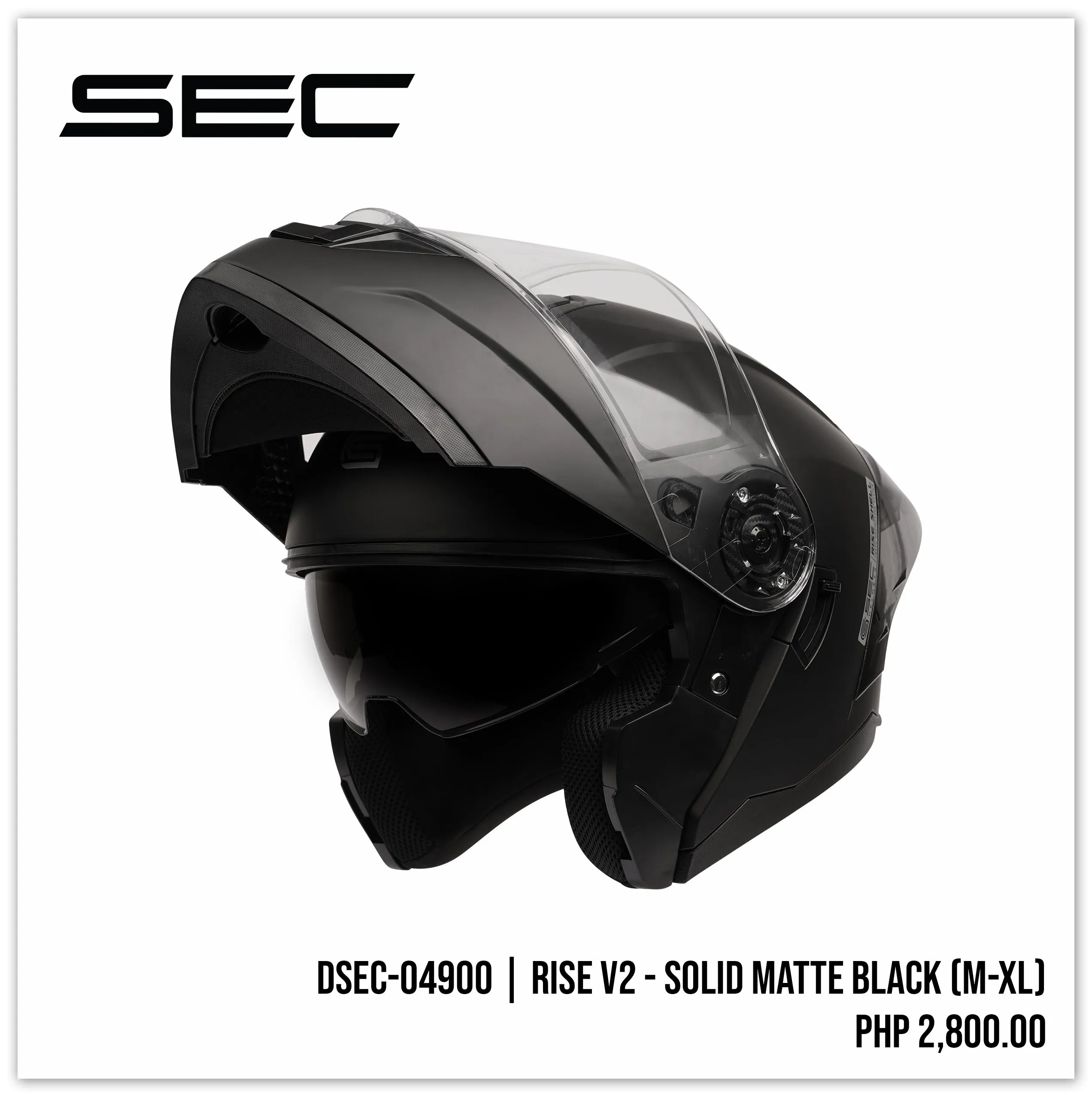 Rise V2 - Solid Matte Black