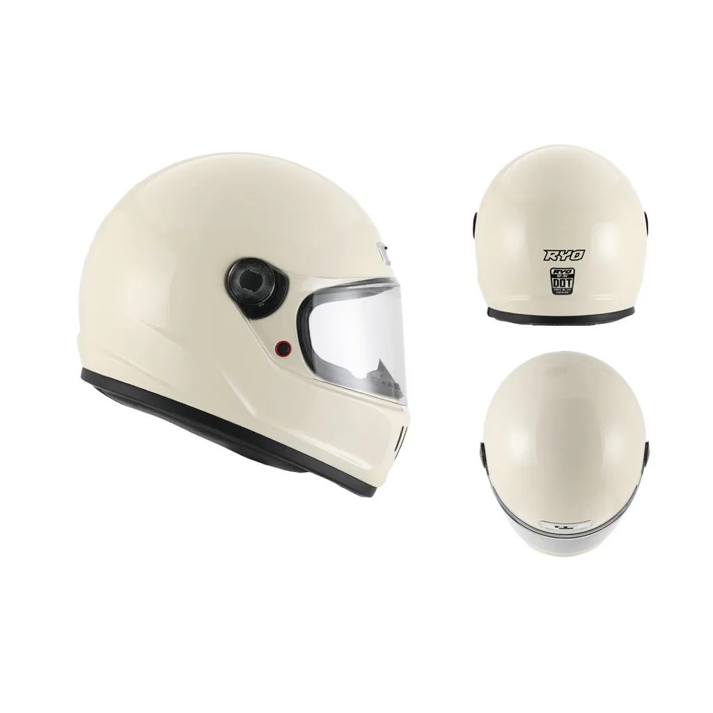 RYO RF-6V MOTORCYCLE FULL FACE HELMET w/ FREE EXTRA VISOR