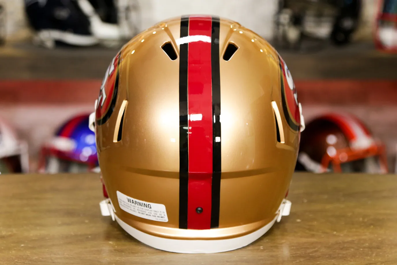 San Francisco 49ers Riddell Speed Display Helmet - 1996-2008 Throwback