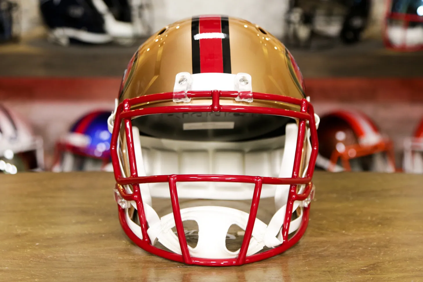 San Francisco 49ers Riddell Speed Display Helmet - 1996-2008 Throwback