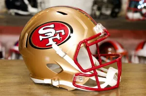 San Francisco 49ers Riddell Speed Display Helmet - 1996-2008 Throwback