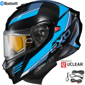 Scorpion EXO-GT-930 Bluetooth Snow Helmet Modulus Blue Electric Shield