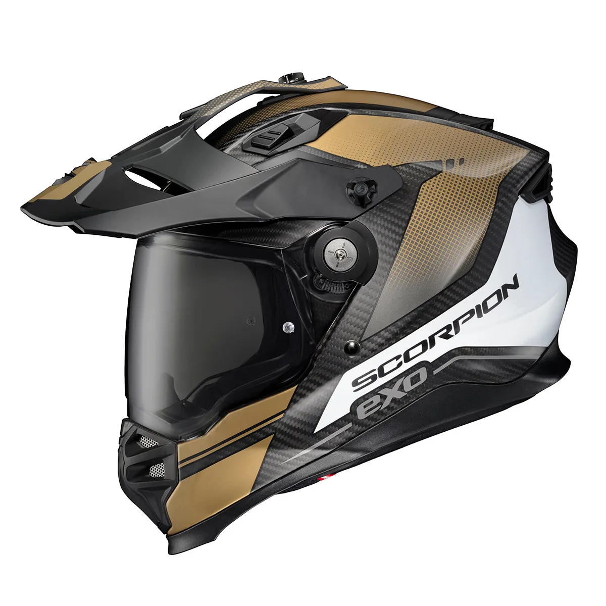 Scorpion XT9000 Dual Sport Helmet Carbon Trailhead Matte Gold