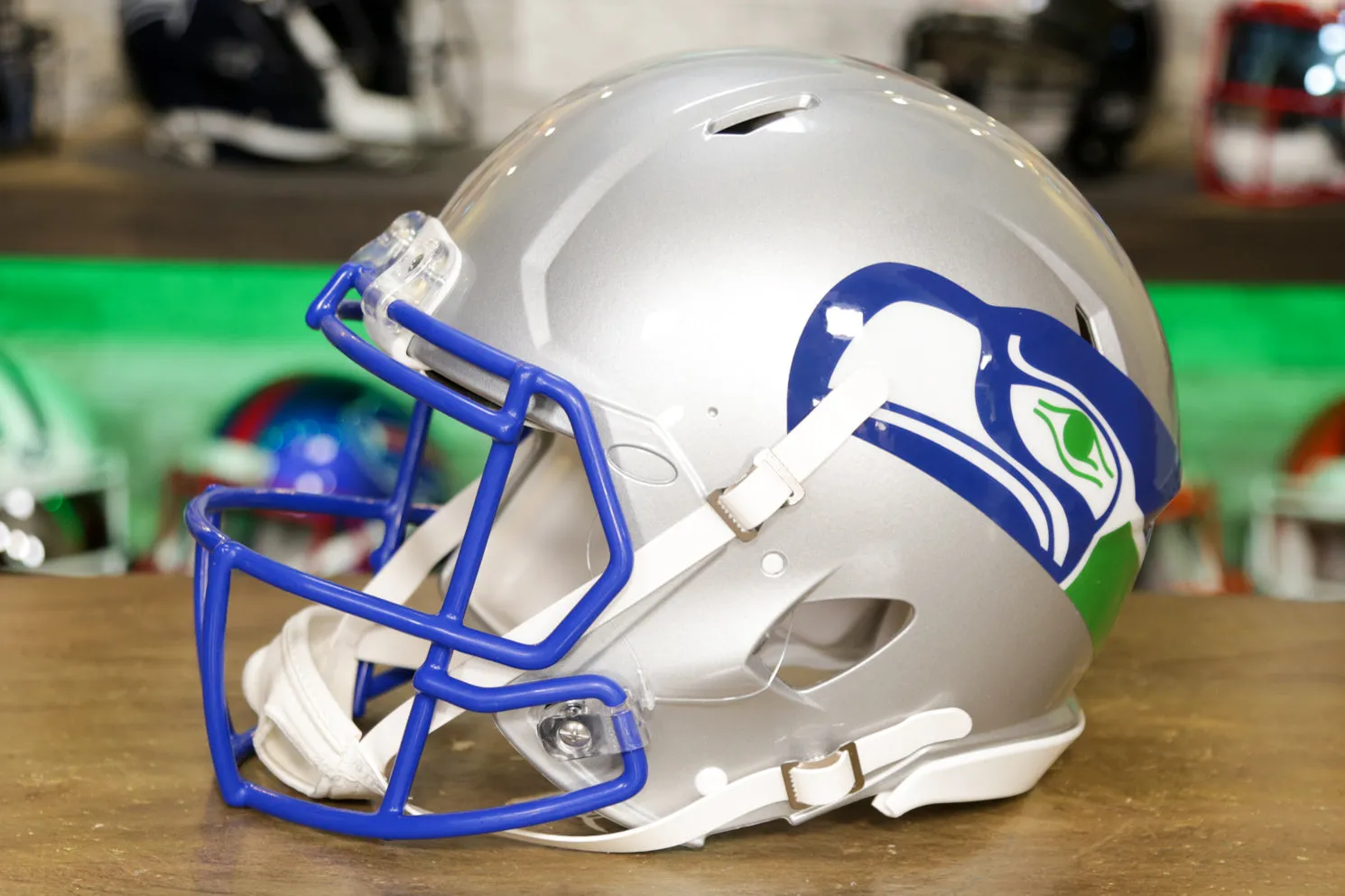 Seattle Seahawks Riddell Speed Authentic Helmet - 1983-2001 Throwback