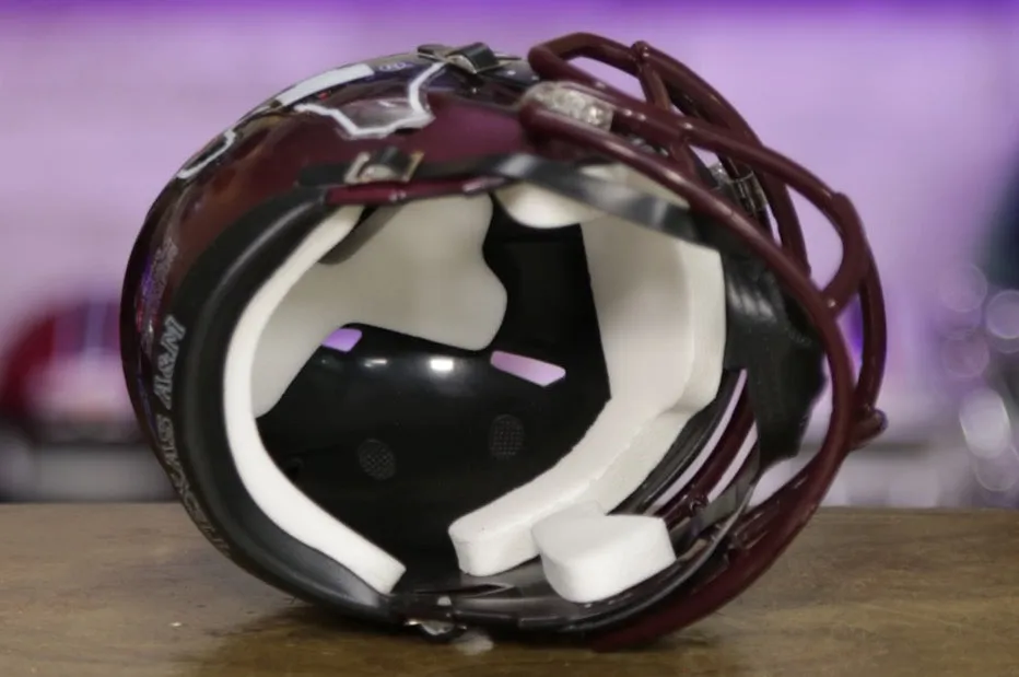 Texas A&M Aggies Riddell Speed Mini Helmet - Black Hydro
