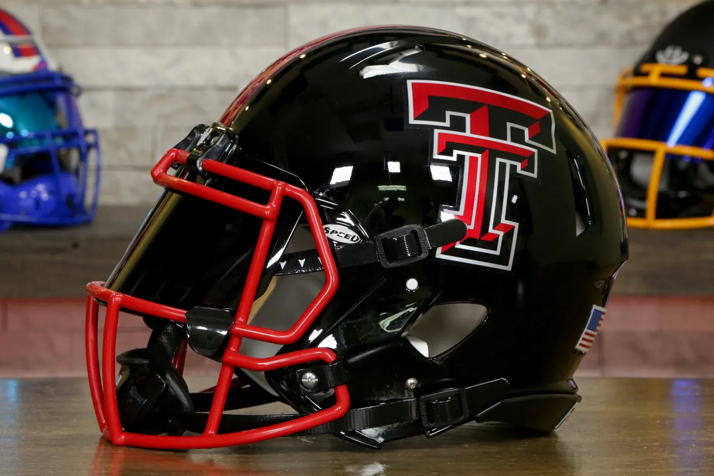 Texas Tech Red Raiders Riddell Speed Authentic Helmet - GG Edition 00142