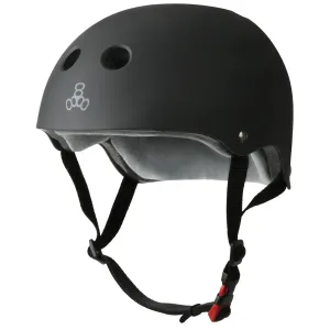 Triple Eight 3634 Certified Sweat Saver Skateboarding and Bike Helmet, Black, XLarge/XXLarge