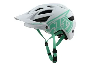 Troy Lee Designs A1 MTB Helmet - Drone - White-Aqua - 2020