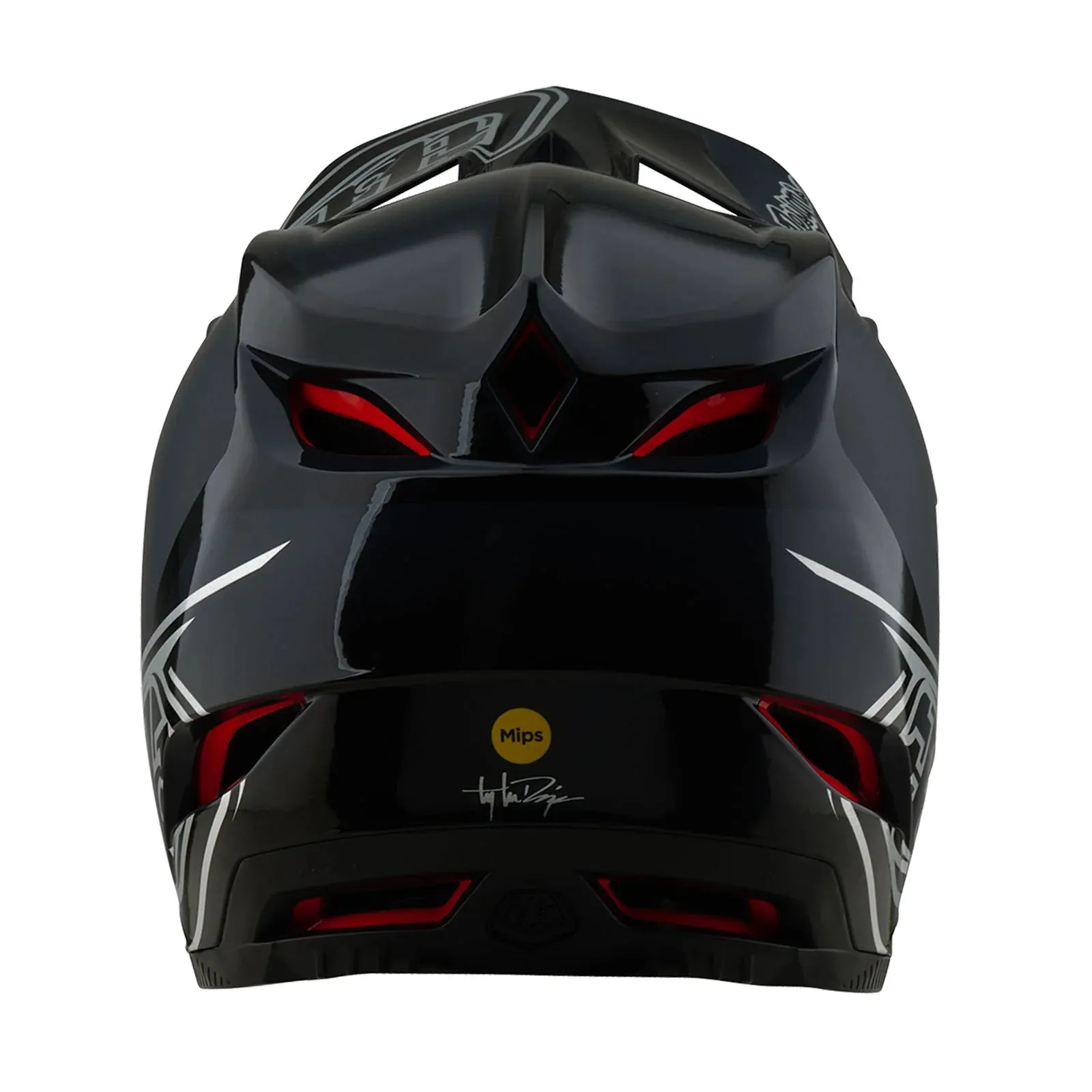 Troy Lee Designs D4 Polyacrylite Full Face Helmet - Shadow - Black