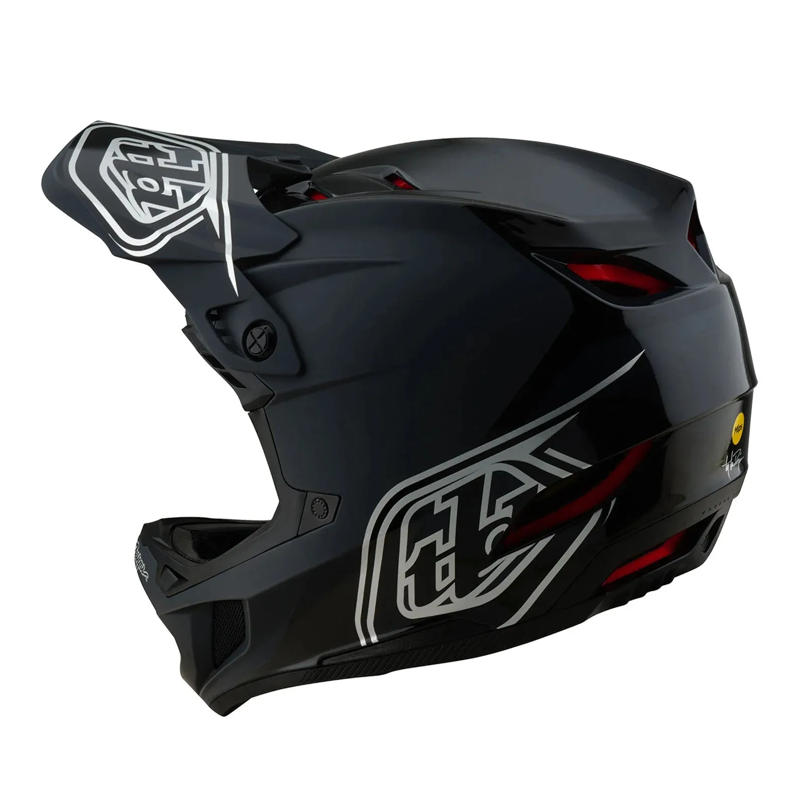 Troy Lee Designs D4 Polyacrylite Full Face Helmet - Shadow - Black