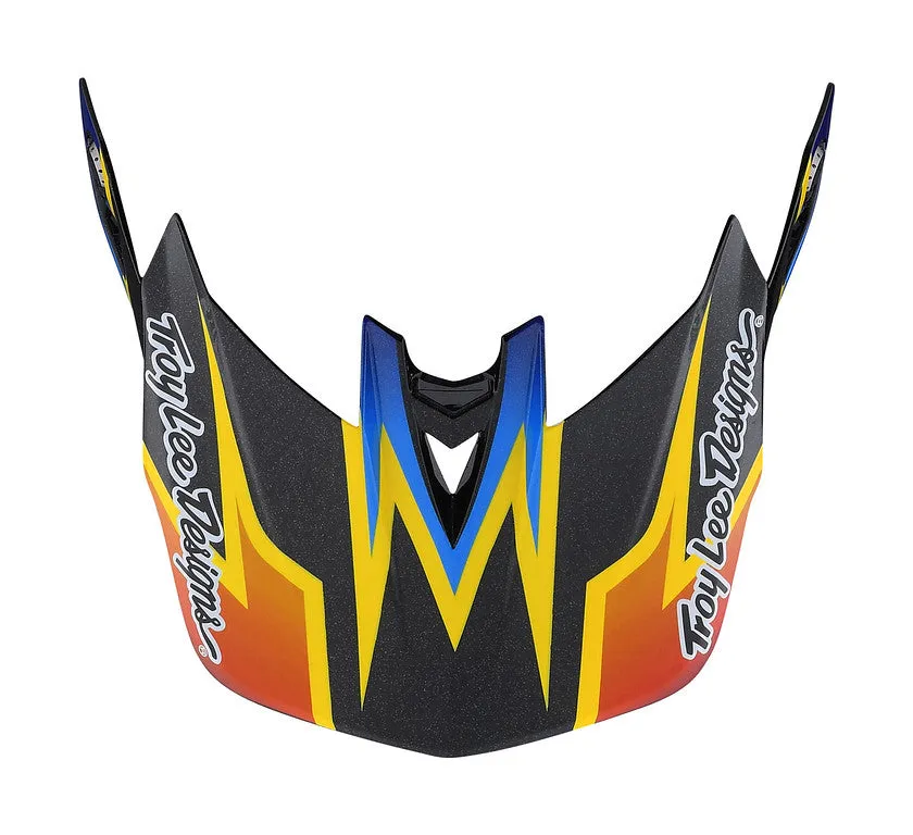 Troy Lee Designs D4 Replacement Visor - Lightning Black