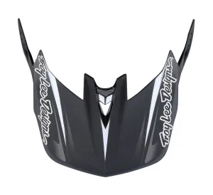 Troy Lee Designs D4 Replacement Visor - Lines - Black-Gray