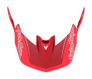 Troy Lee Designs D4 Replacement Visor - Shadow - Glo Red