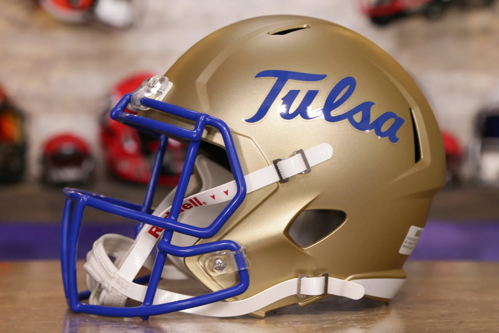 Tulsa Golden Hurricane Riddell Speed Display Helmet
