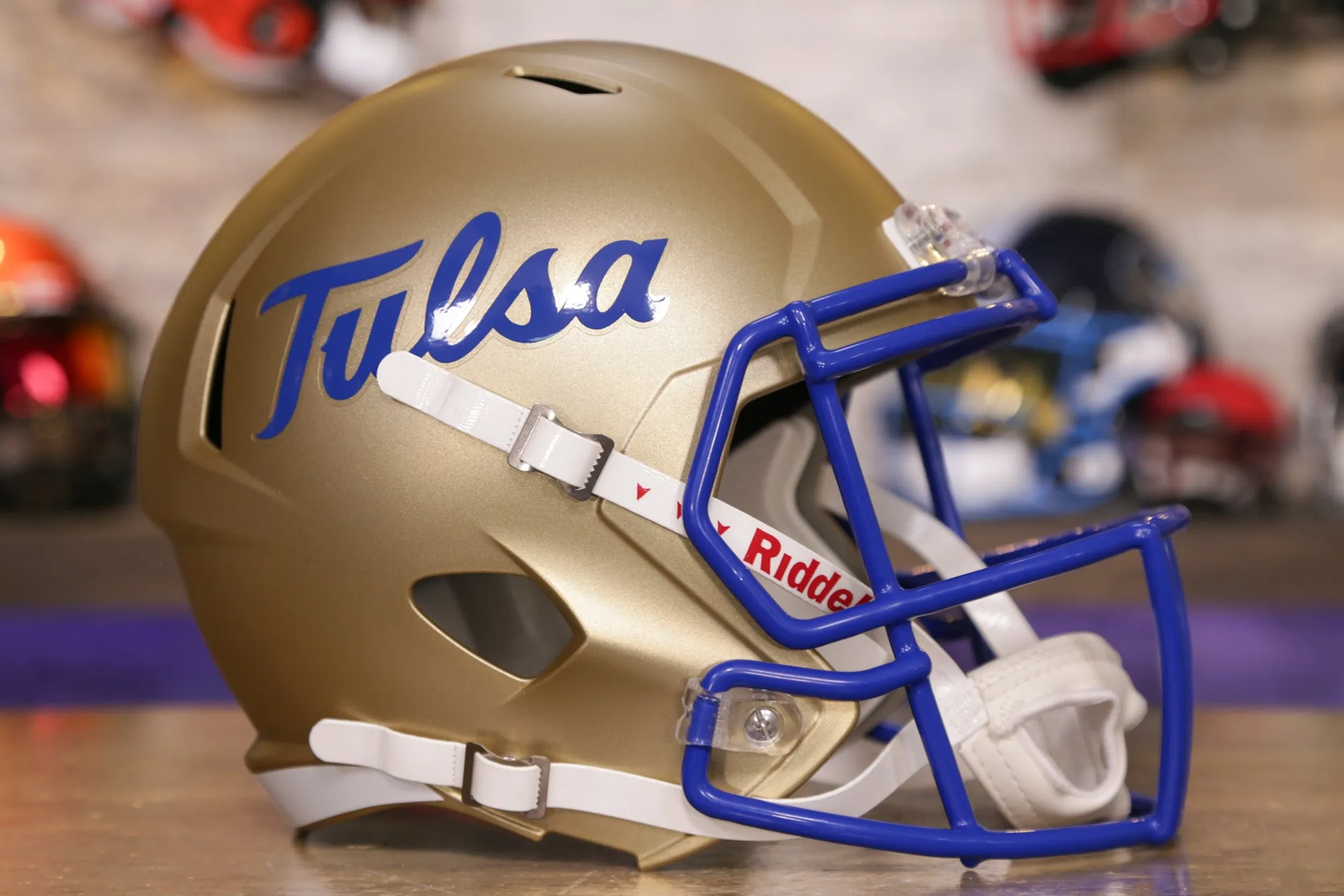 Tulsa Golden Hurricane Riddell Speed Display Helmet