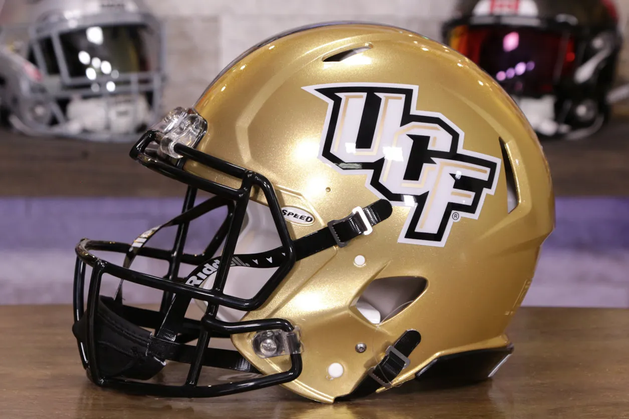 UCF Golden Knights Riddell Speed Authentic Helmet - Gold