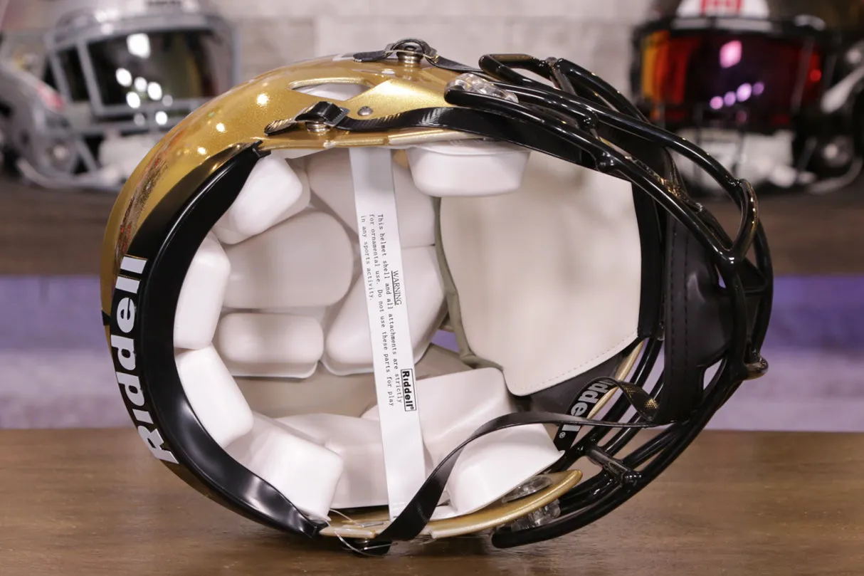 UCF Golden Knights Riddell Speed Authentic Helmet - Gold