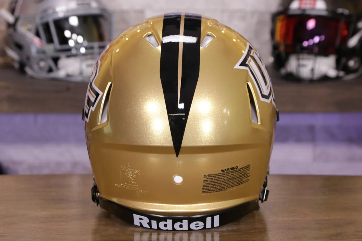UCF Golden Knights Riddell Speed Authentic Helmet - Gold