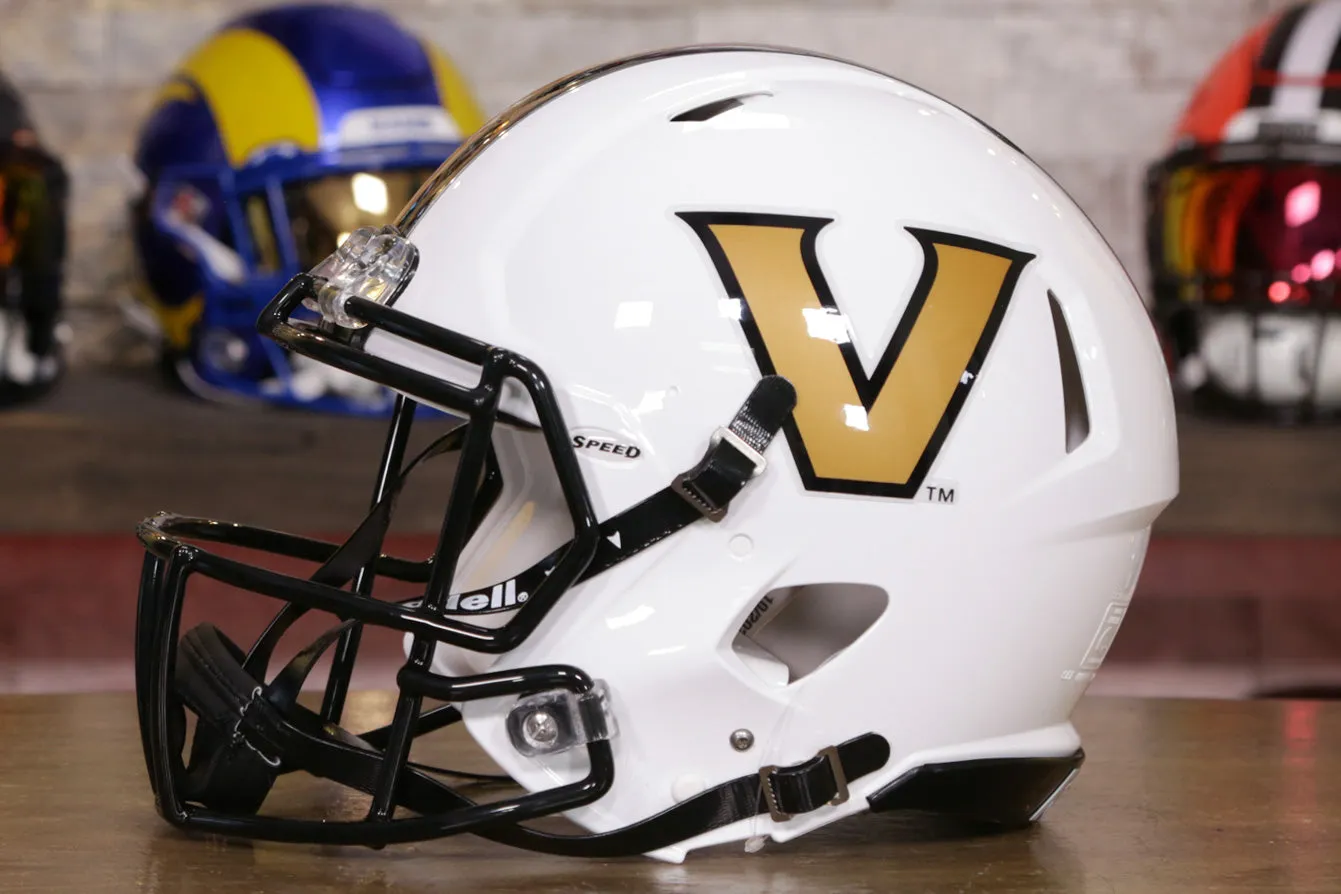 Vanderbilt Commodores Riddell Speed Authentic Helmet - White
