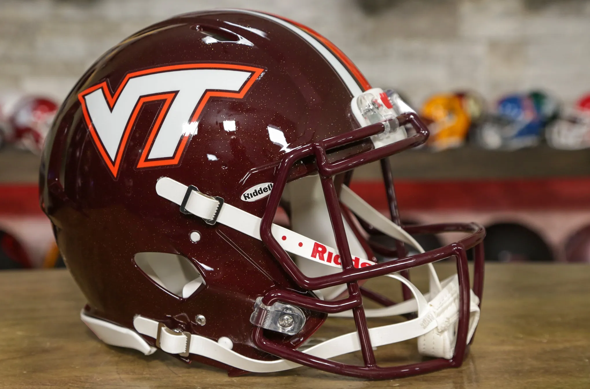 Virginia Tech Hokies Riddell Speed Authentic Helmet