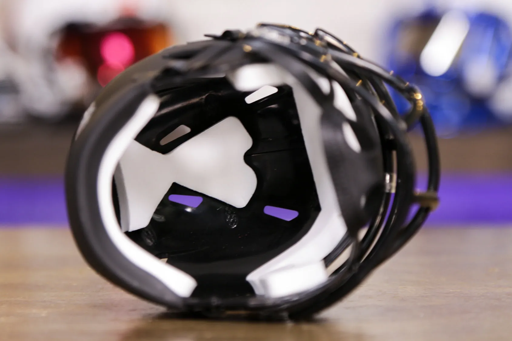 Virginia Tech Hokies Riddell Speed Mini Helmet - Matte Black