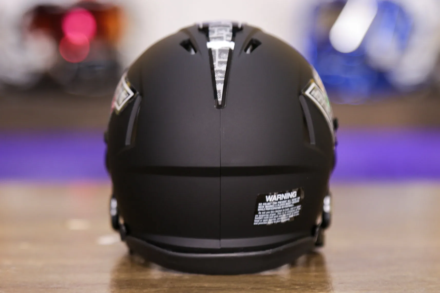 Virginia Tech Hokies Riddell Speed Mini Helmet - Matte Black