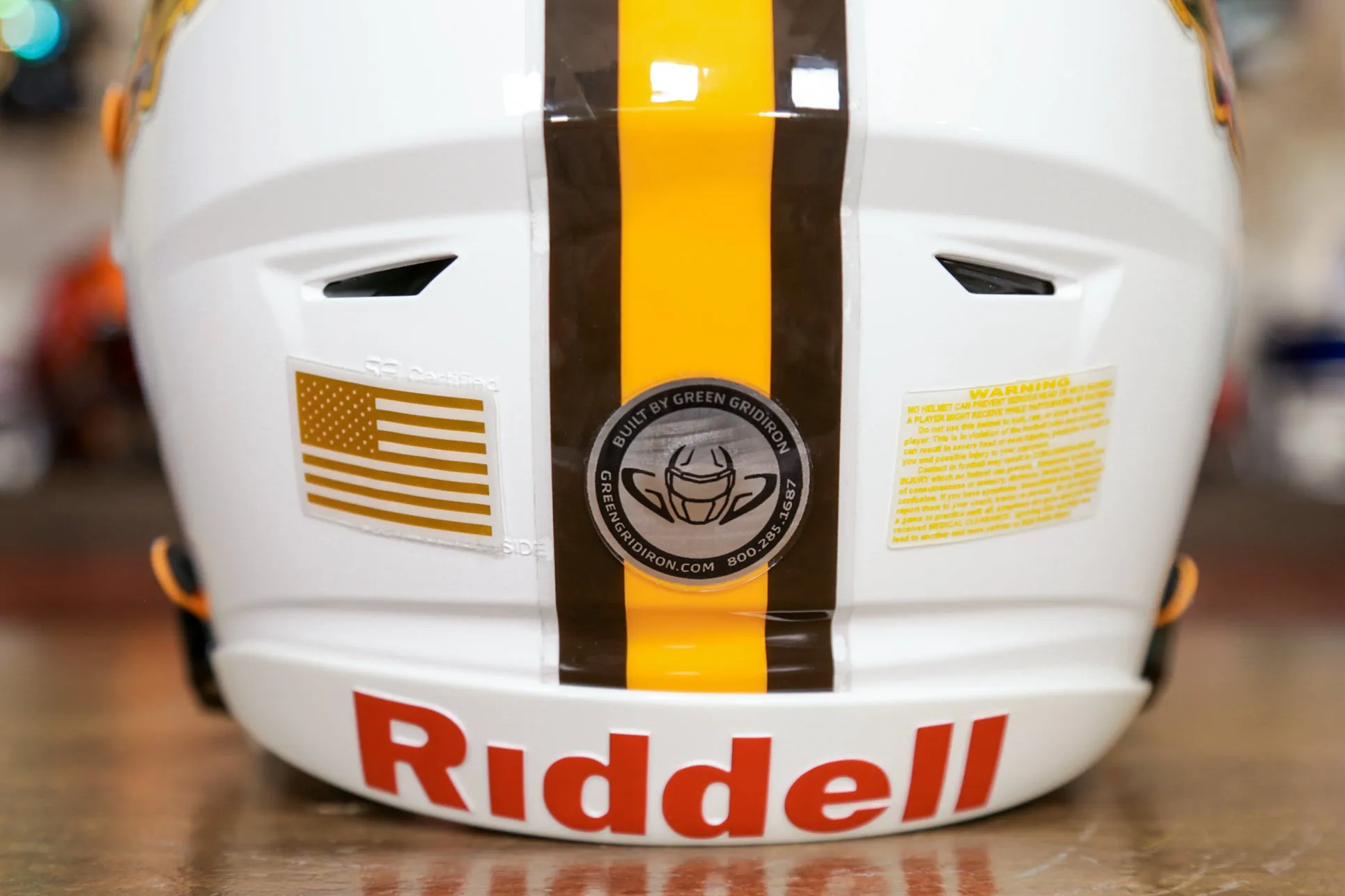 Wyoming Cowboys Riddell SpeedFlex Helmet - GG Edition 00266