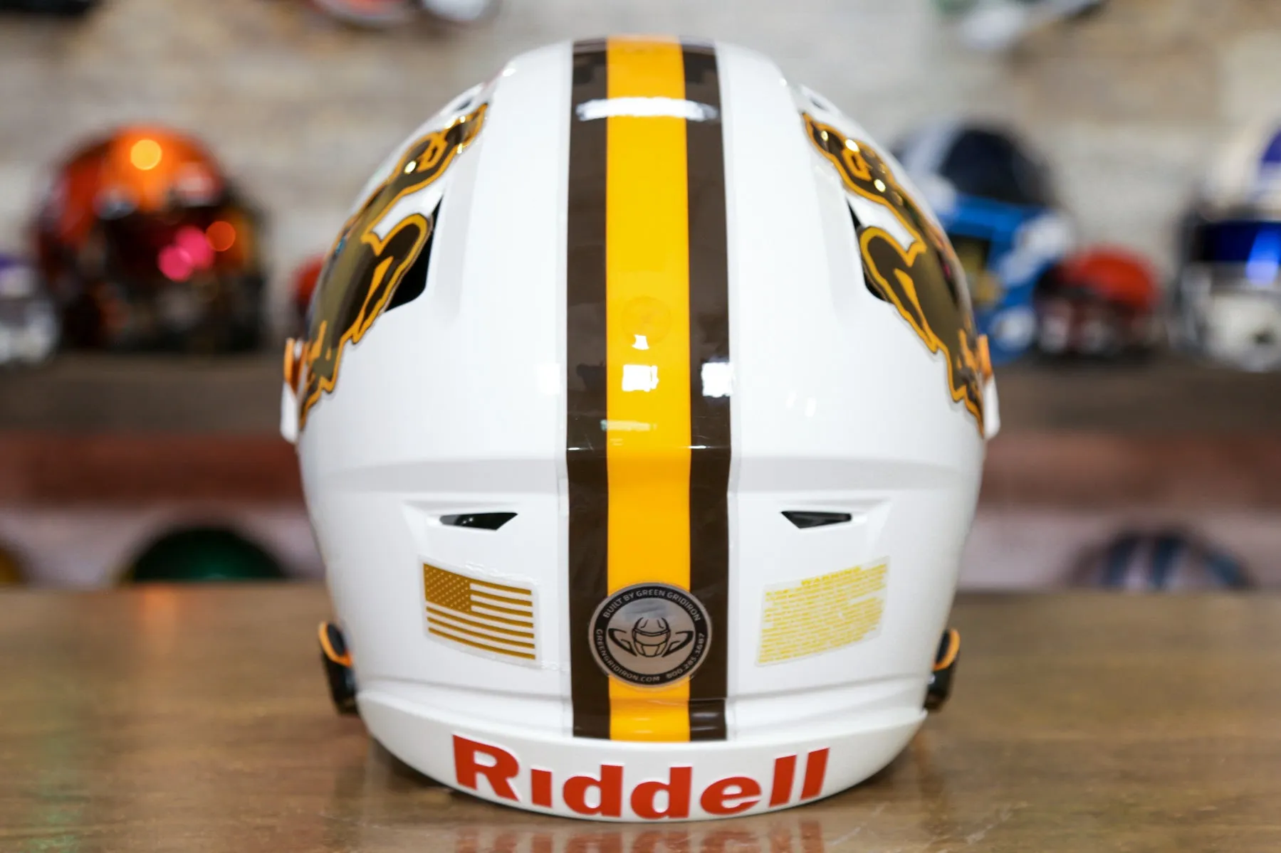 Wyoming Cowboys Riddell SpeedFlex Helmet - GG Edition 00266